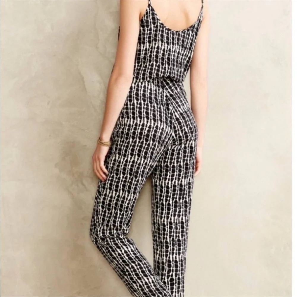 ANTHROPOLOGIE Plenty by Tracy Reese Black Cloud Jumpsuit